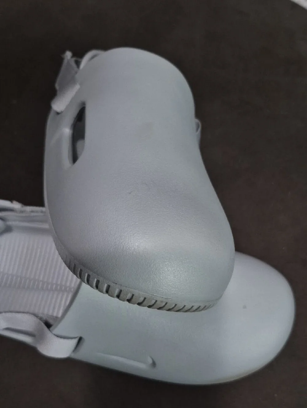 Nike Men’s Light Gray Slip-On Slingback Sandals